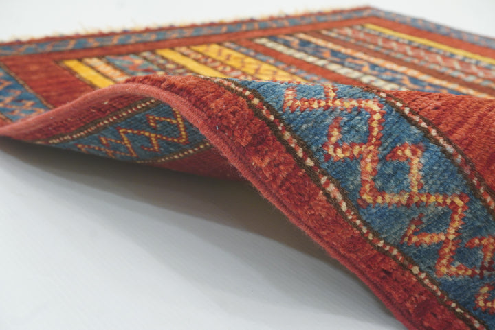 3x4 Red Turkish Style Hand knotted Rug - Yildiz Rugs