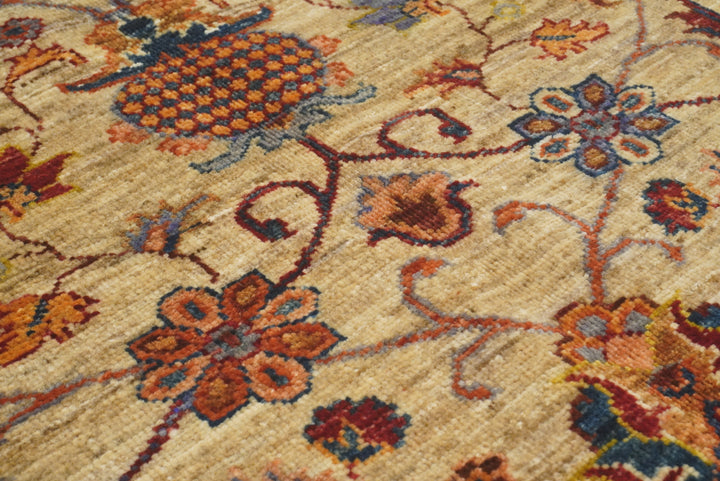3x4 Beige Waziri Afghan Hand knotted wool Oriental Rug - Yildiz Rugs