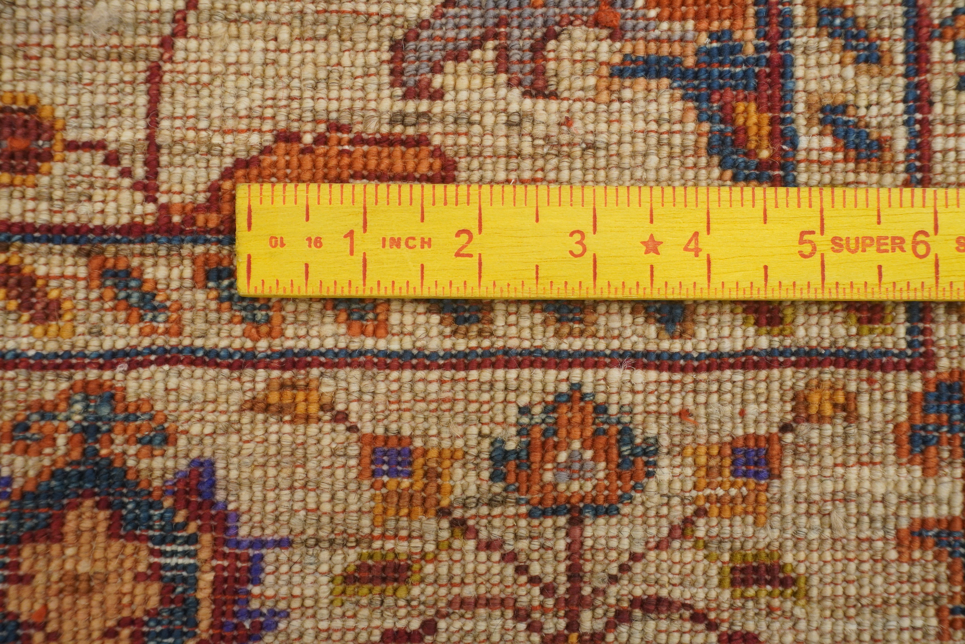 3x4 Beige Waziri Afghan Hand knotted wool Oriental Rug - Yildiz Rugs