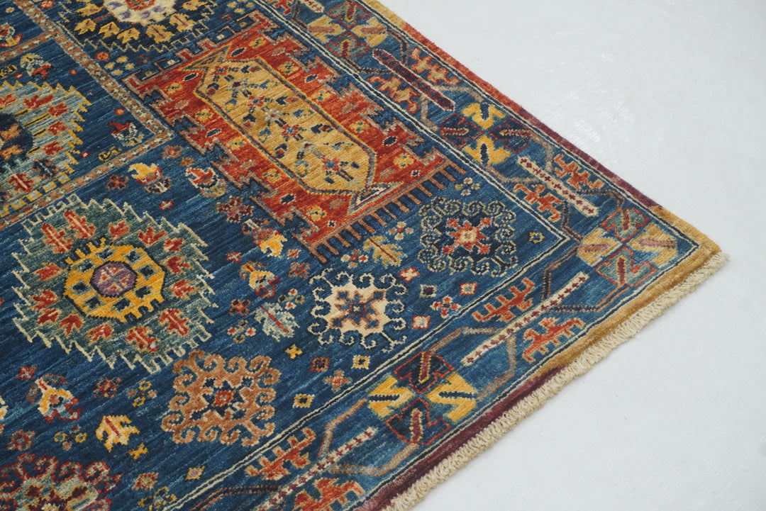 3x5 Blue Baluch Afghan Hand knotted Tribal Rug