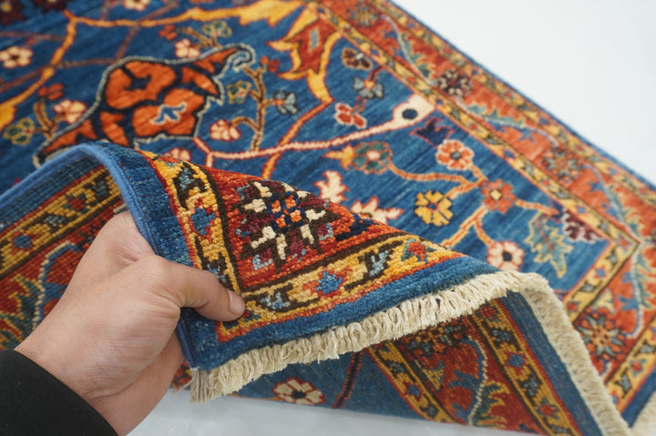 10 ft Dark Blue Bidjar Afghan Hand knotted Oriental Runner Rug