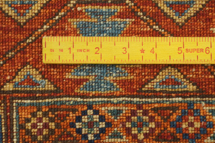 3x4 Red Ersari Hand Knotted Afghan Oriental Rug - Yildiz Rugs