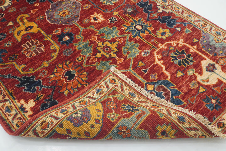 10 ft Red Bidjar Afghan Hand Knotted Wool Runner Rug - Yildiz Rugs