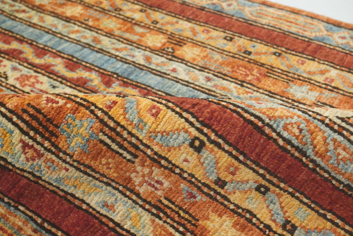 2x5 Red Shaal Turkish Hand knotted Runner Rug - Yildiz Rugs