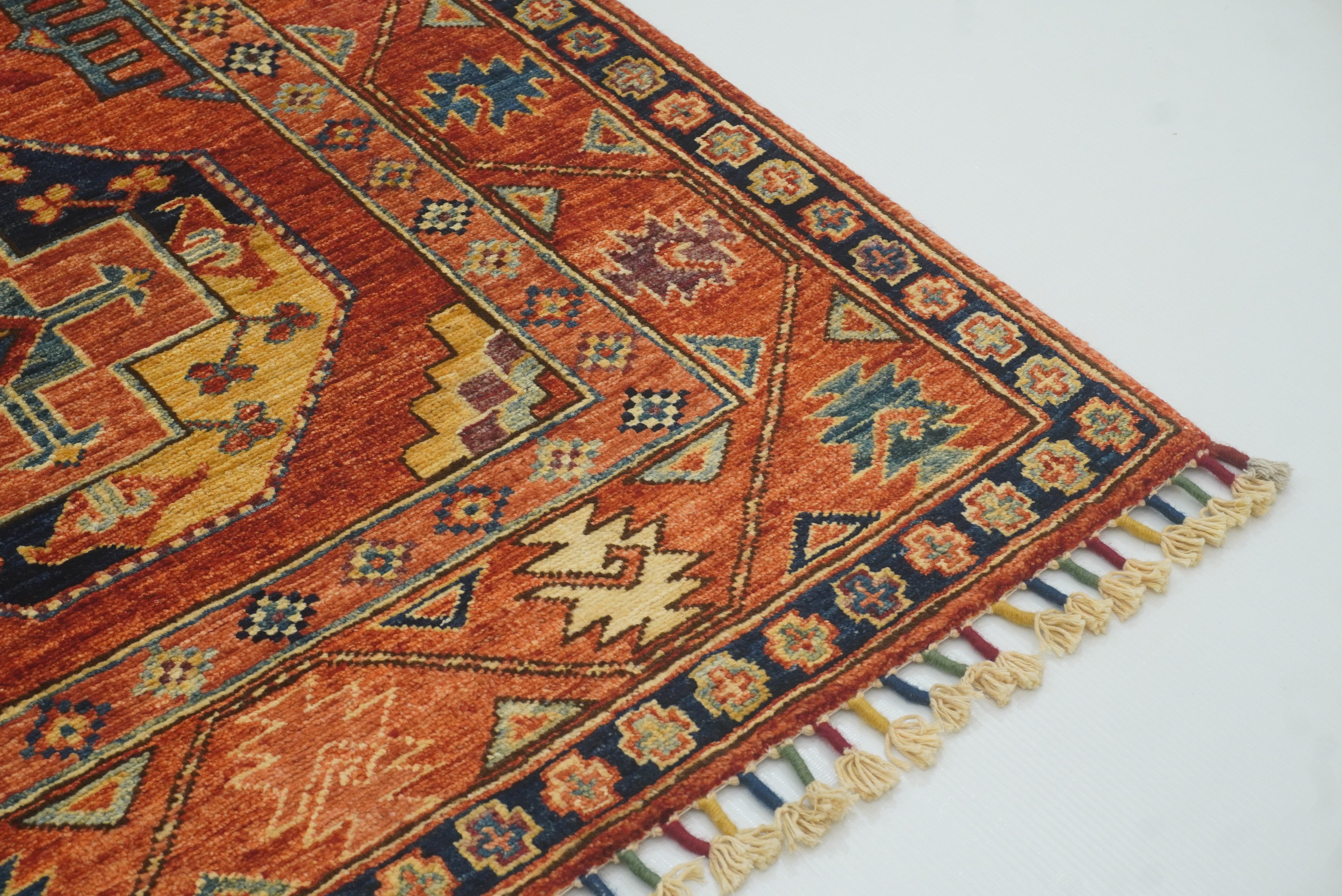 3x4 Red Ersari Hand Knotted Afghan Oriental Rug - Yildiz Rugs
