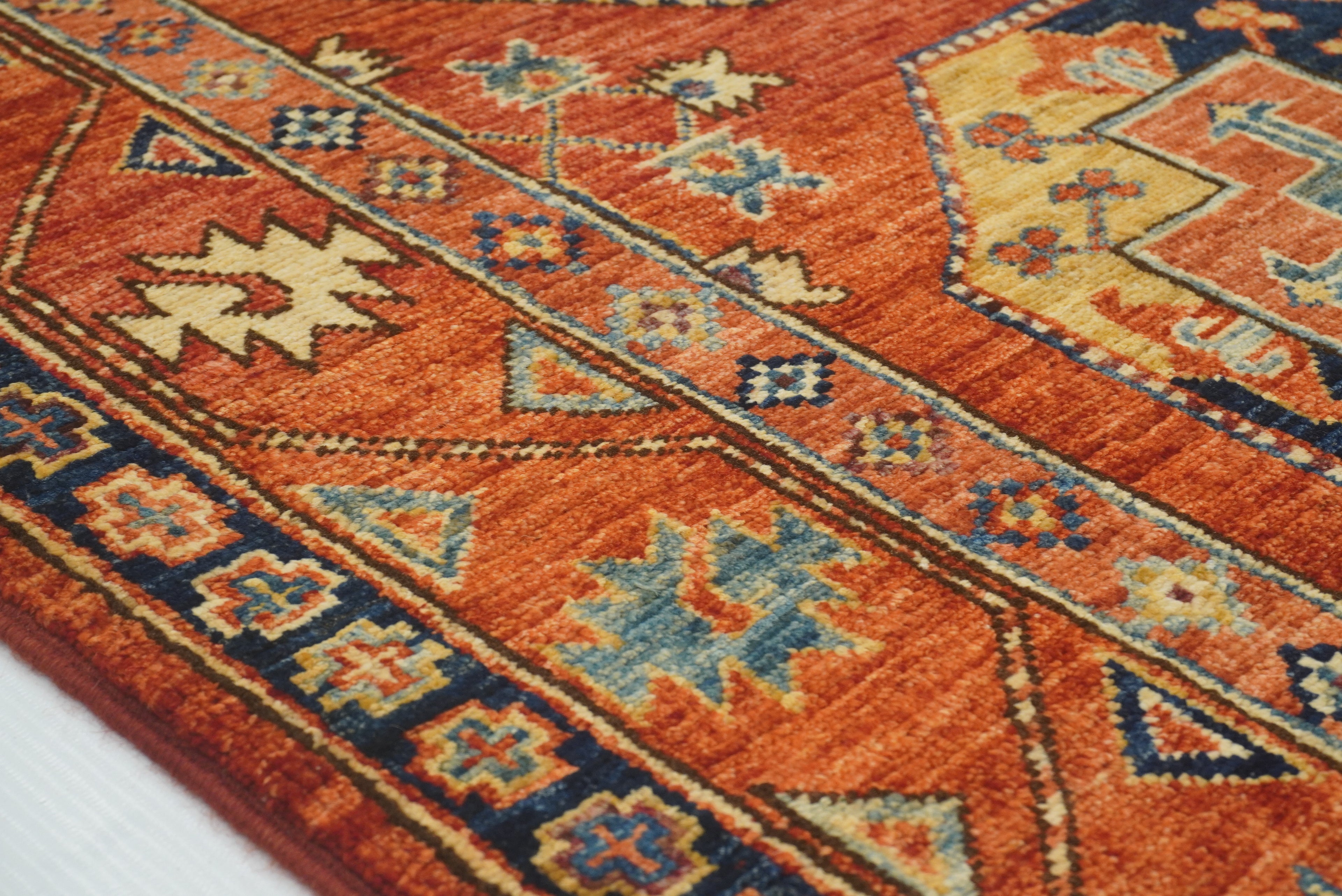 3x4 Red Ersari Hand Knotted Afghan Oriental Rug - Yildiz Rugs
