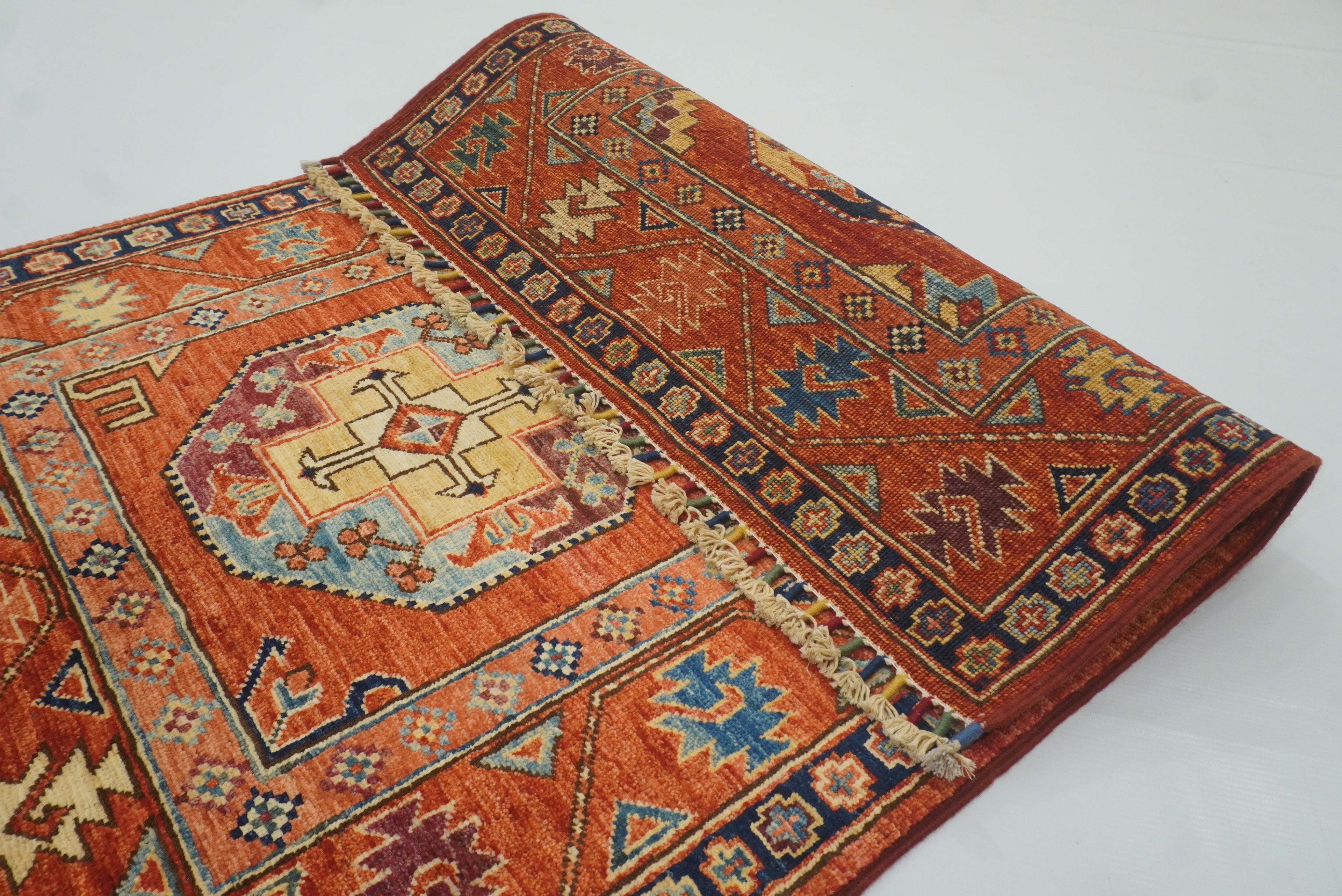 3x4 Red Ersari Hand Knotted Afghan Oriental Rug - Yildiz Rugs