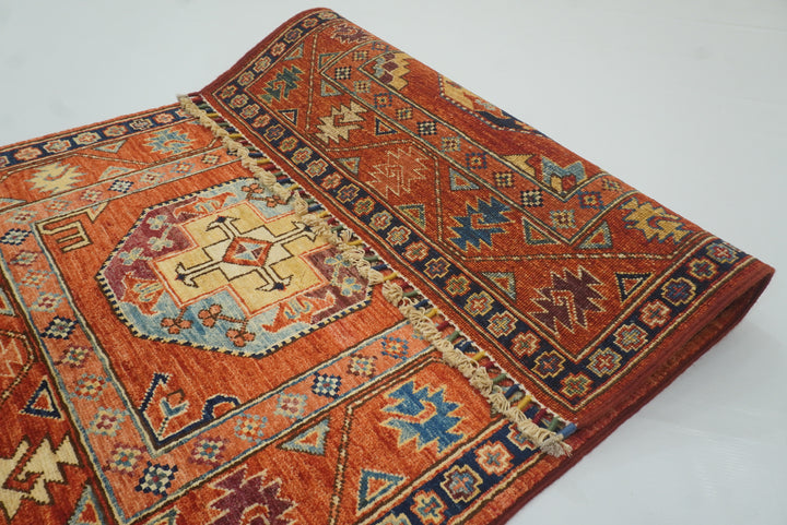 3x4 Red Ersari Hand Knotted Afghan Oriental Rug - Yildiz Rugs