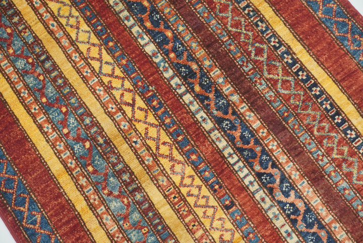2'7"x4'5" Red Turkish Style Hand knotted Rug - Yildiz Rugs