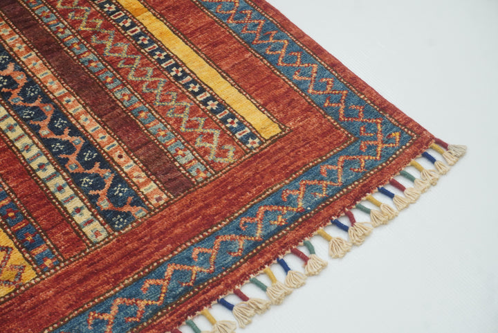 2'7"x4'5" Red Turkish Style Hand knotted Rug - Yildiz Rugs