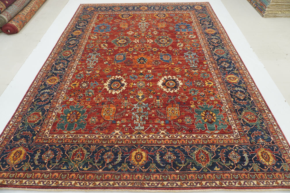 9x12 Red Bidjar Afghan Hand knotted Oriental Rug - Yildiz Rugs