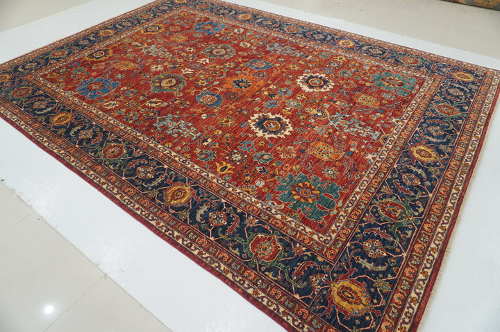 9x12 Red Bidjar Afghan Hand knotted Oriental Rug - Yildiz Rugs