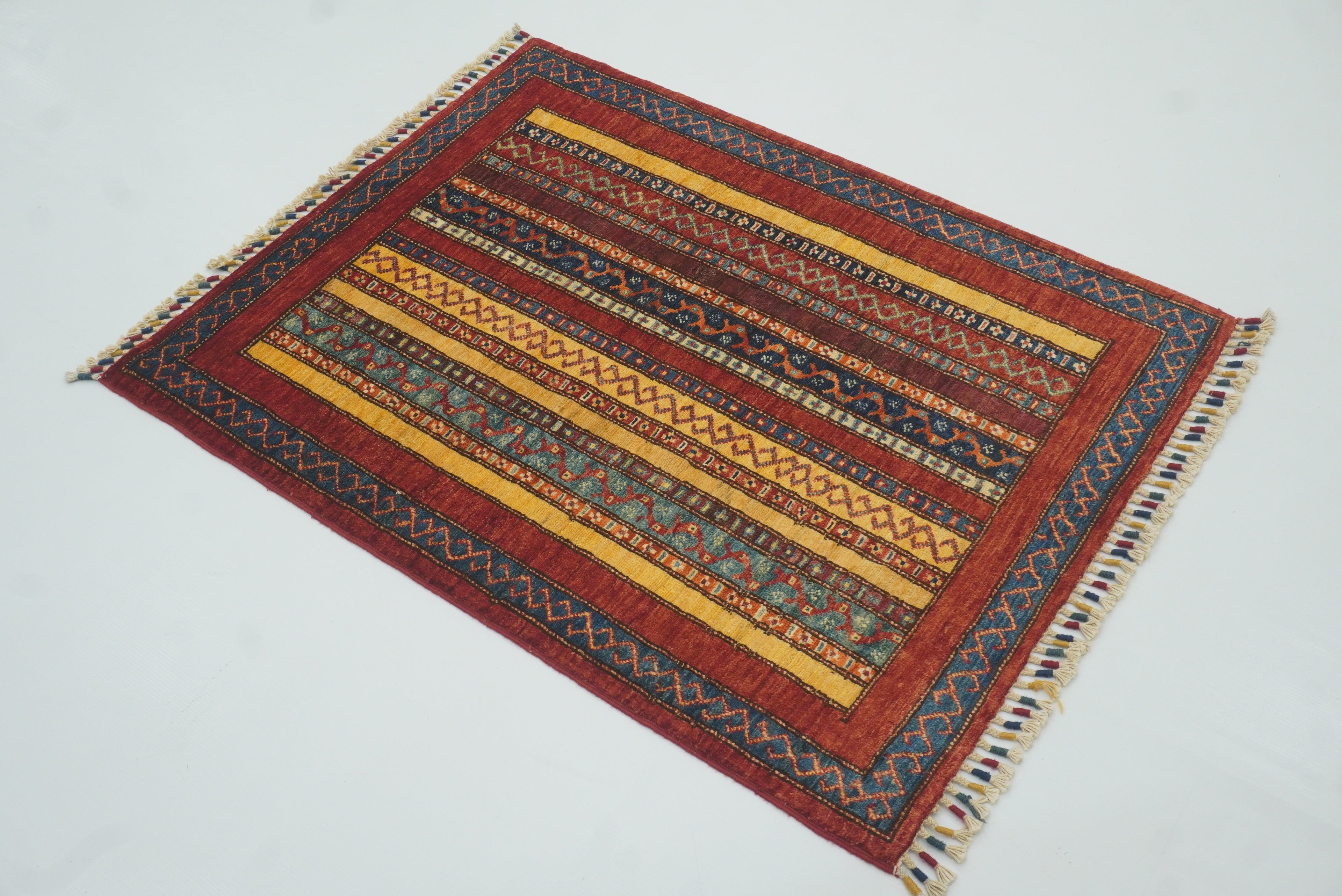 3x4 Red Turkish Style Hand knotted Rug - Yildiz Rugs