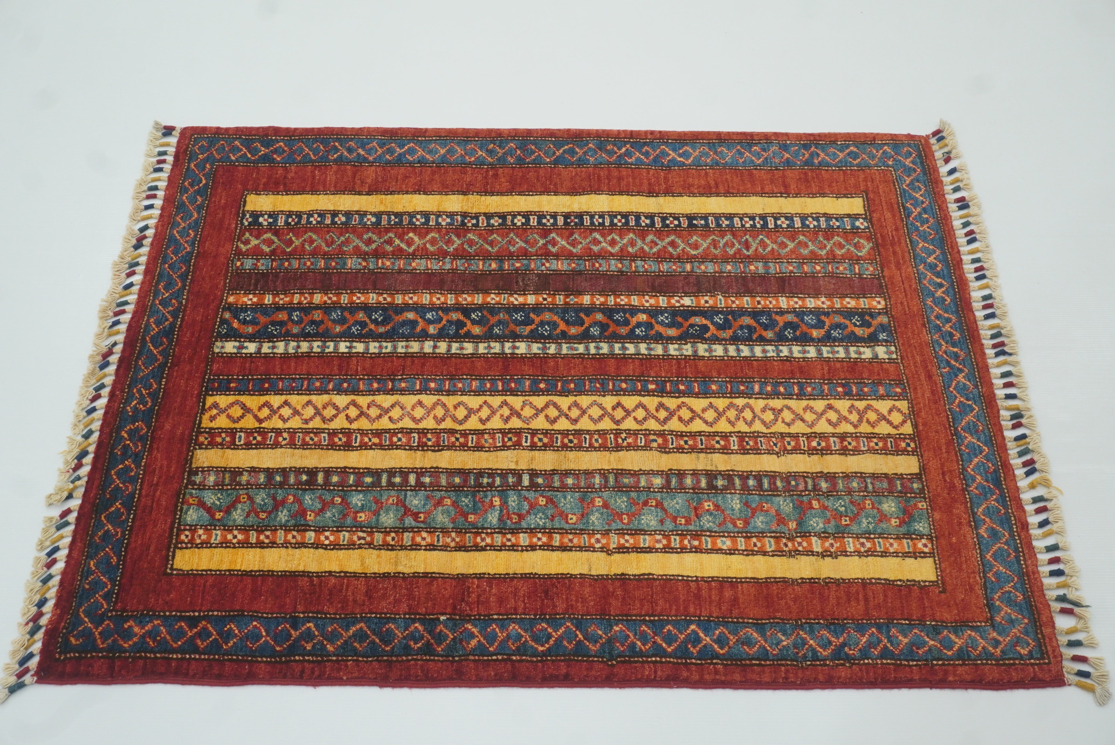 3x4 Red Turkish Style Hand knotted Rug - Yildiz Rugs