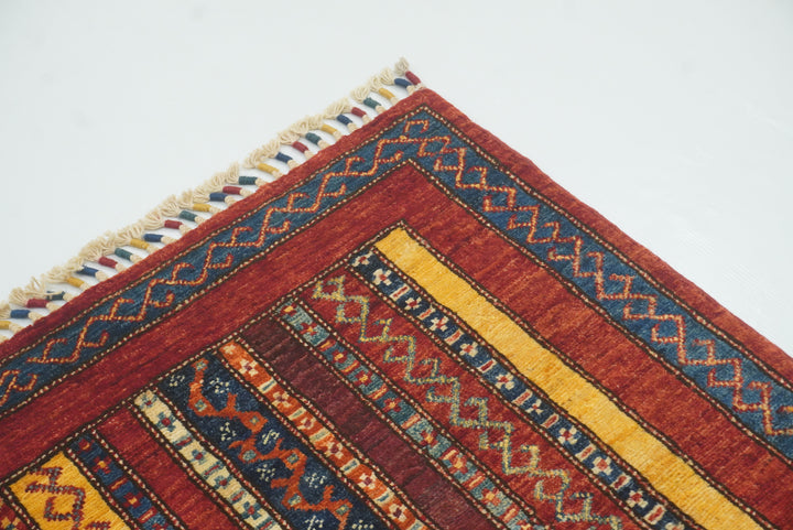 3x4 Red Turkish Style Hand knotted Rug - Yildiz Rugs