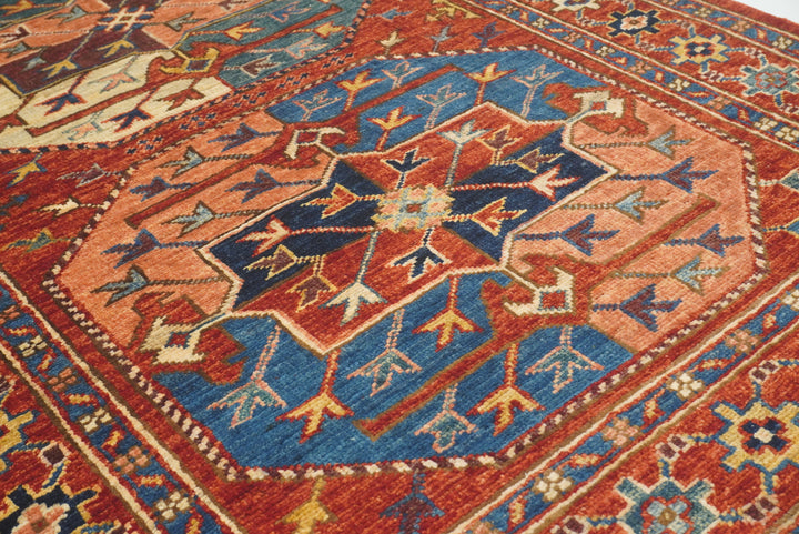 3x4 Red Ersari Hand Knotted Afghan Oriental Rug - Yildiz Rugs
