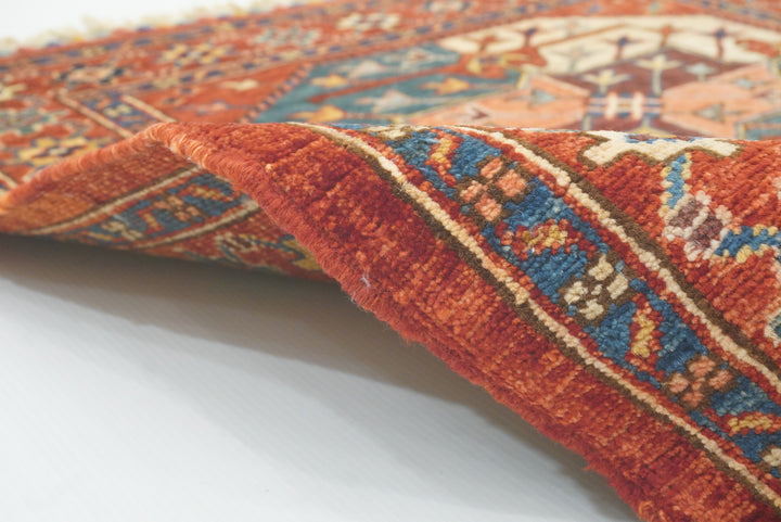 3x4 Red Ersari Hand Knotted Afghan Oriental Rug - Yildiz Rugs