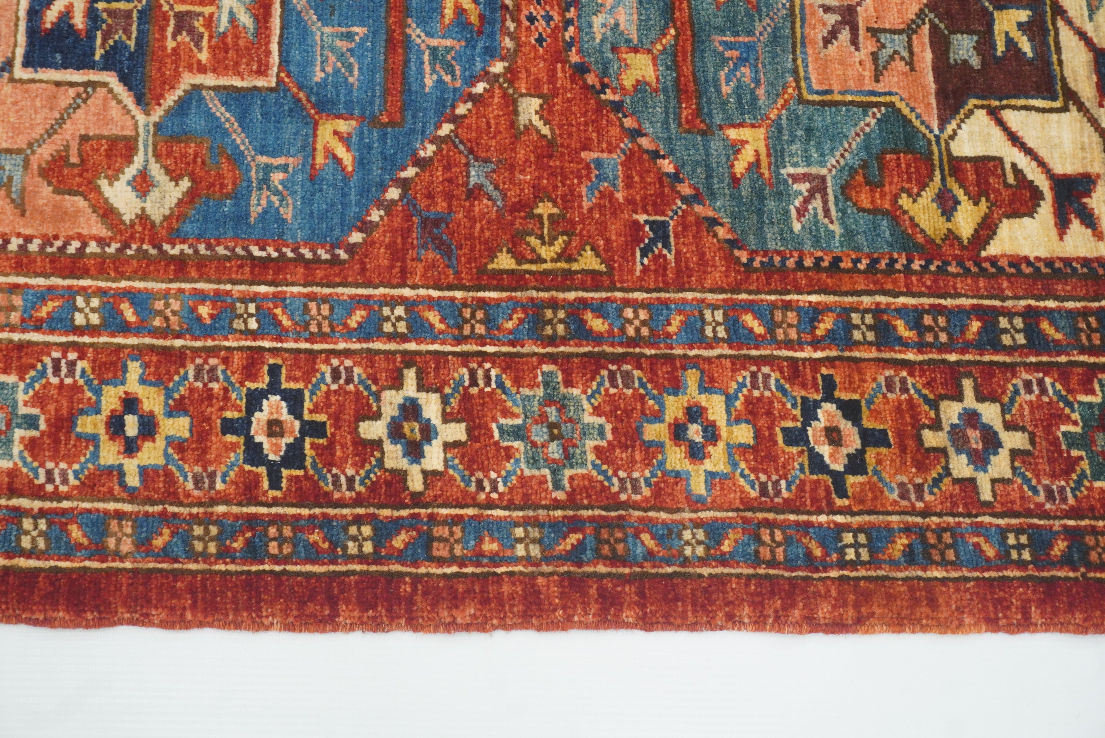 3x4 Red Ersari Hand Knotted Afghan Oriental Rug - Yildiz Rugs