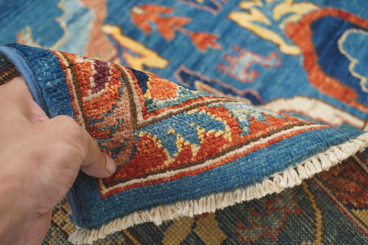 9x12 Dark Blue Bidjar Afghan Hand knotted Wool Oriental Rug