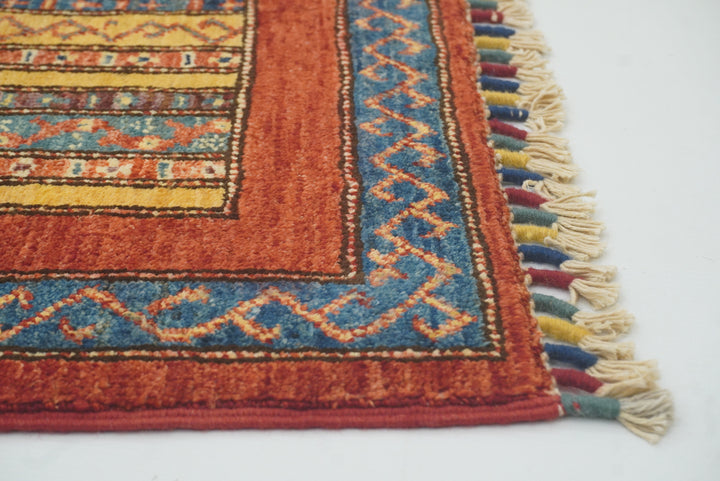 3x4 Red Turkish Style Hand knotted Rug - Yildiz Rugs