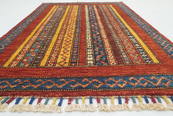 3x4 Red Turkish Style Hand knotted Rug - Yildiz Rugs