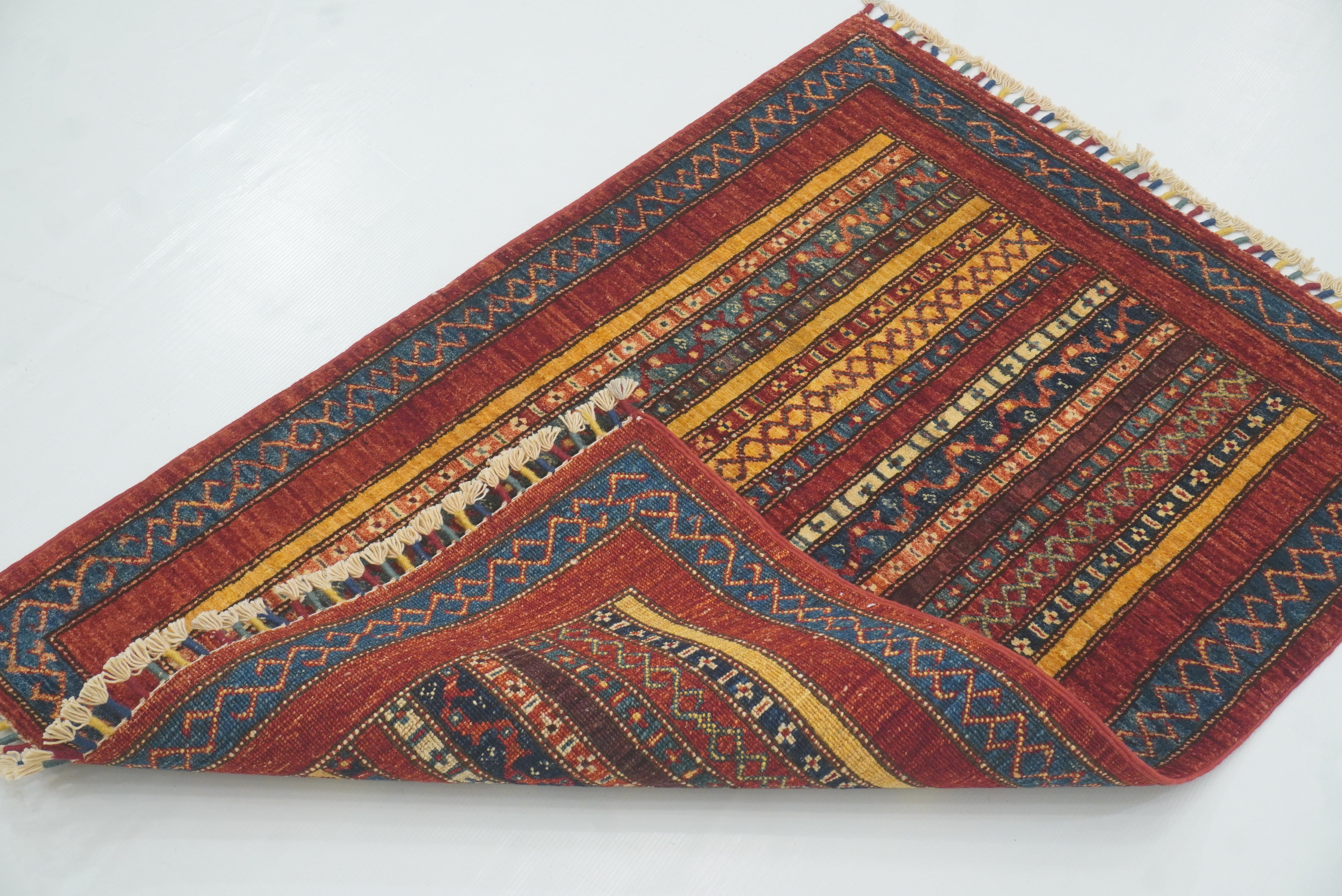 3x4 Red Turkish Style Hand knotted Rug - Yildiz Rugs