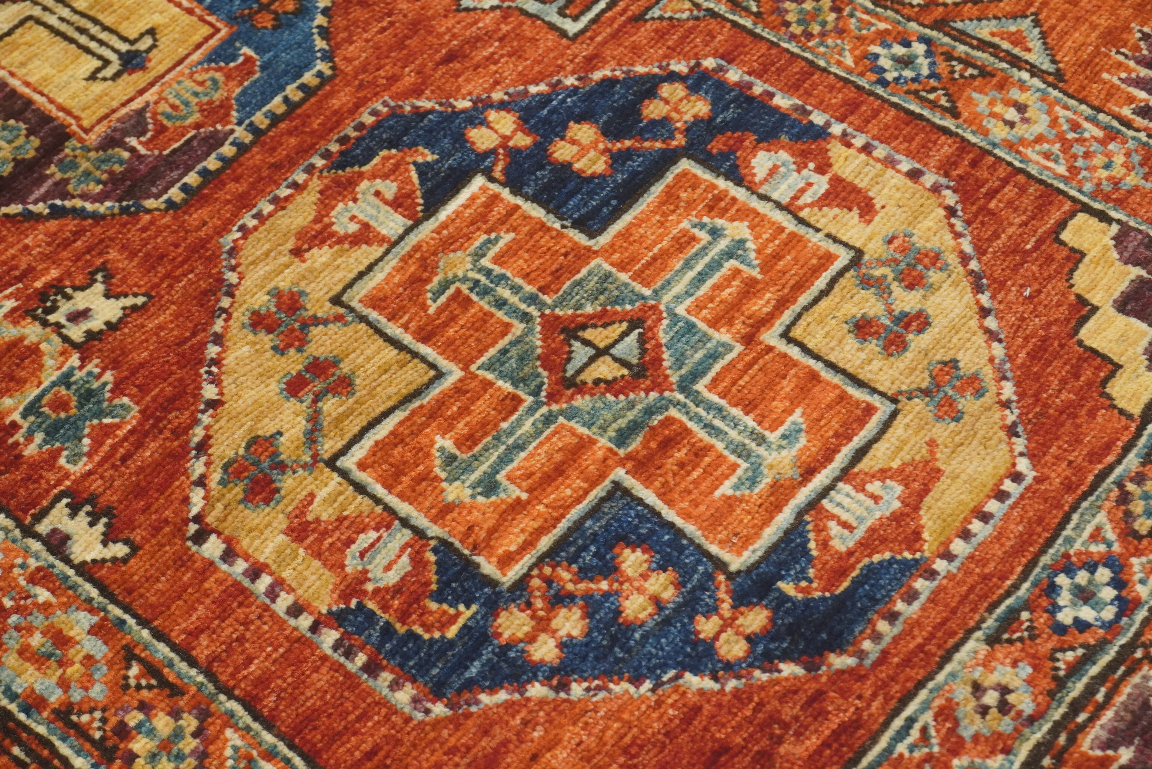 3x4 Red Ersari Hand Knotted Afghan Oriental Rug - Yildiz Rugs