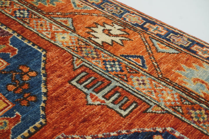 3x4 Red Ersari Hand Knotted Afghan Oriental Rug - Yildiz Rugs
