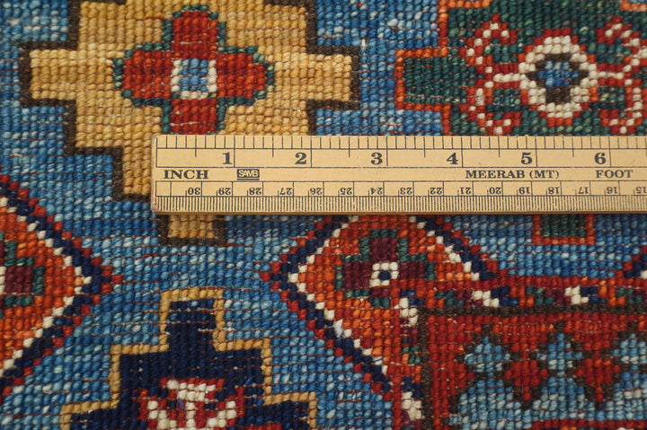 5x7 Blue Ersari Turkmen Afghan Tribal Rug