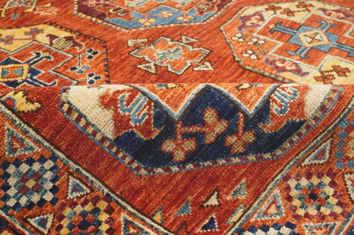 4x6 Red Turkmen Ersari Afghan Oriental Rug