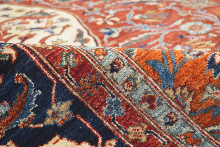 9x12 Red Serapi Afghan Hand Knotted Oriental Rug - Yildiz Rugs