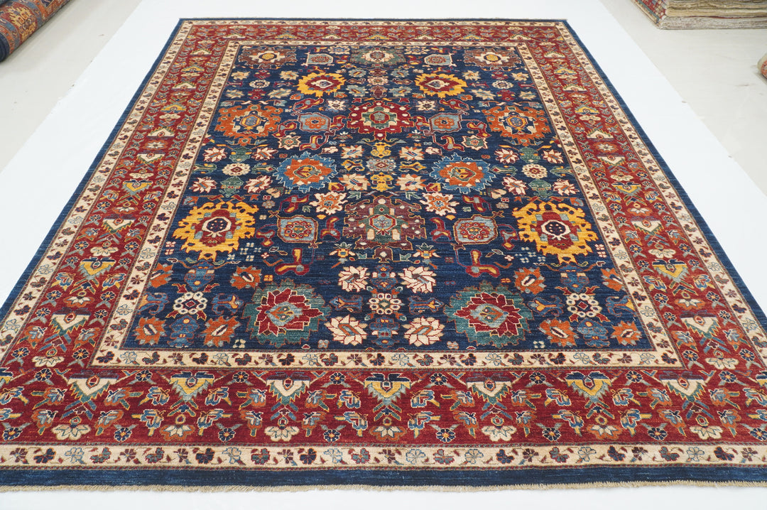 8x10 Navy Blue Bidjar Afghan Hand knotted Oriental Rug - Yildiz Rugs