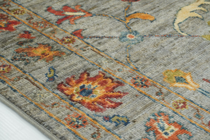 3x4 Gray Waziri Afghan Hand knotted Oriental Rug - Yildiz Rugs
