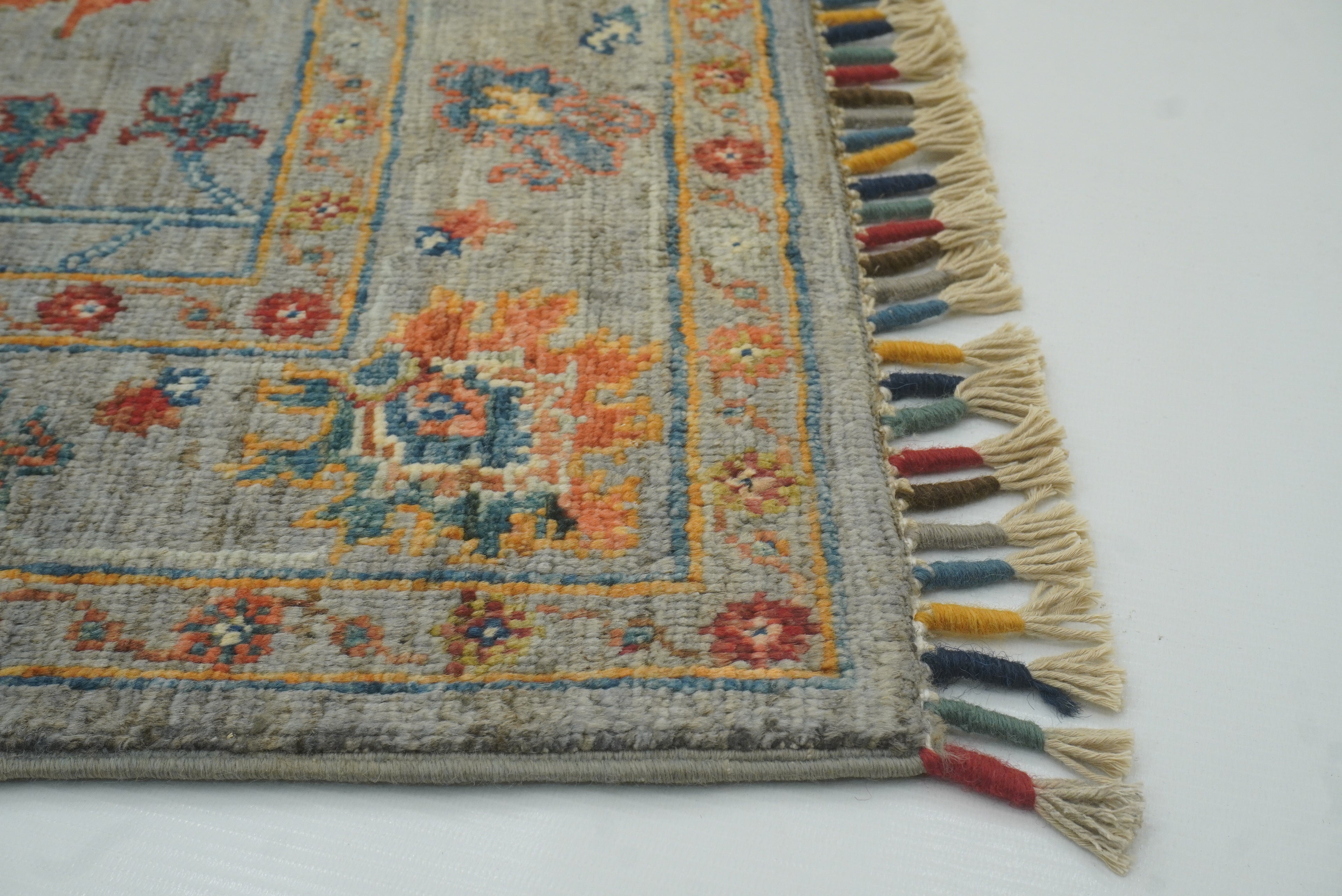 3x4 Gray Waziri Afghan Hand knotted Oriental Rug - Yildiz Rugs
