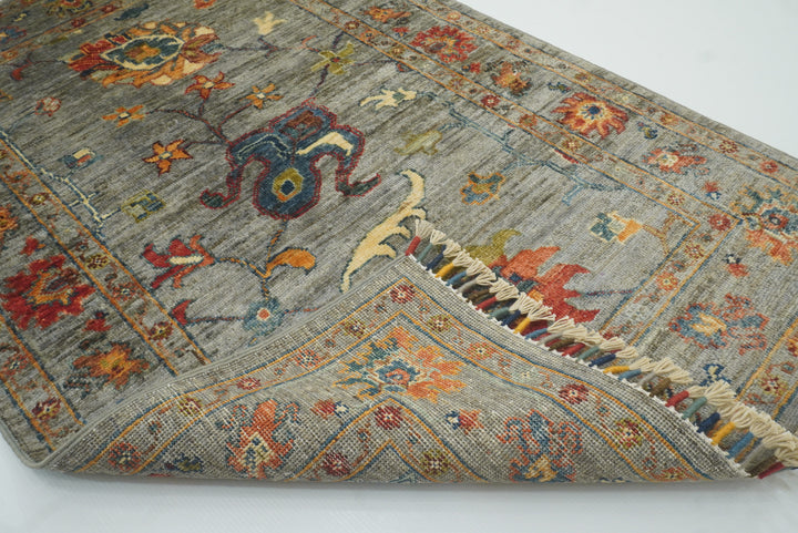 3x4 Gray Waziri Afghan Hand knotted Oriental Rug - Yildiz Rugs