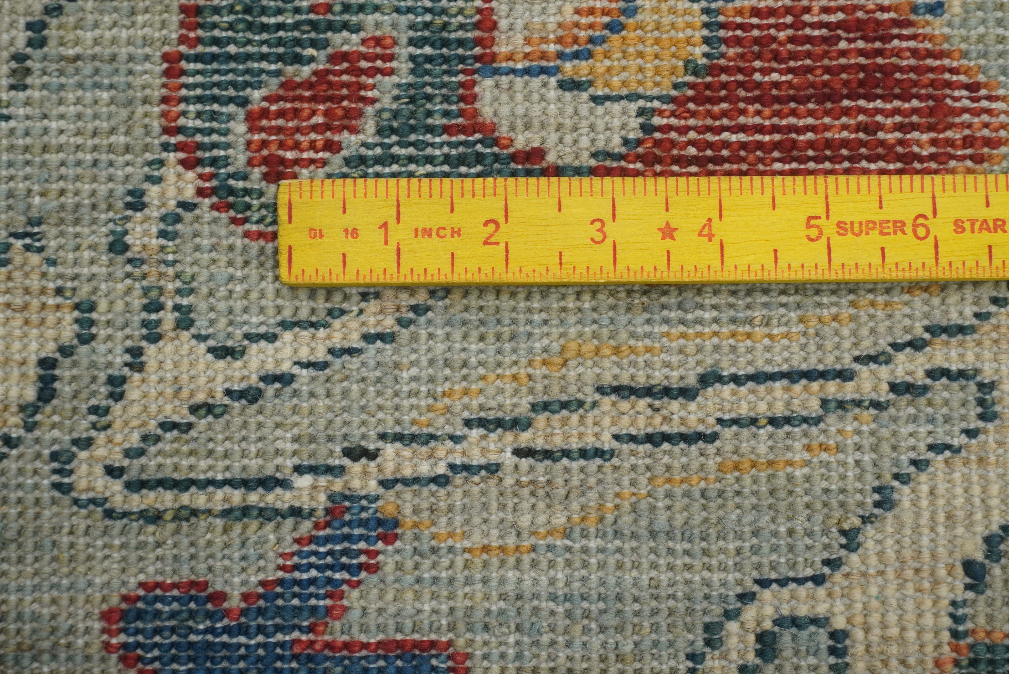 9x12 Oushak Light Blue Hand knotted Wool Rug - Yildiz Rugs