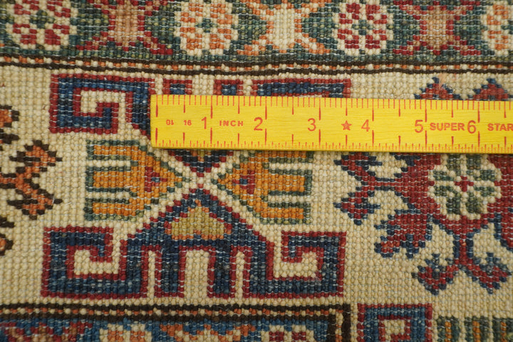 8x10 Red Kazak Afghan Hand-Knotted Oriental Rug - Yildiz Rugs