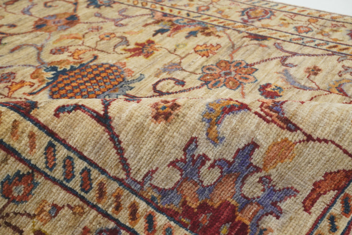 3x4 Beige Waziri Afghan Hand knotted Oriental Rug - Yildiz Rugs
