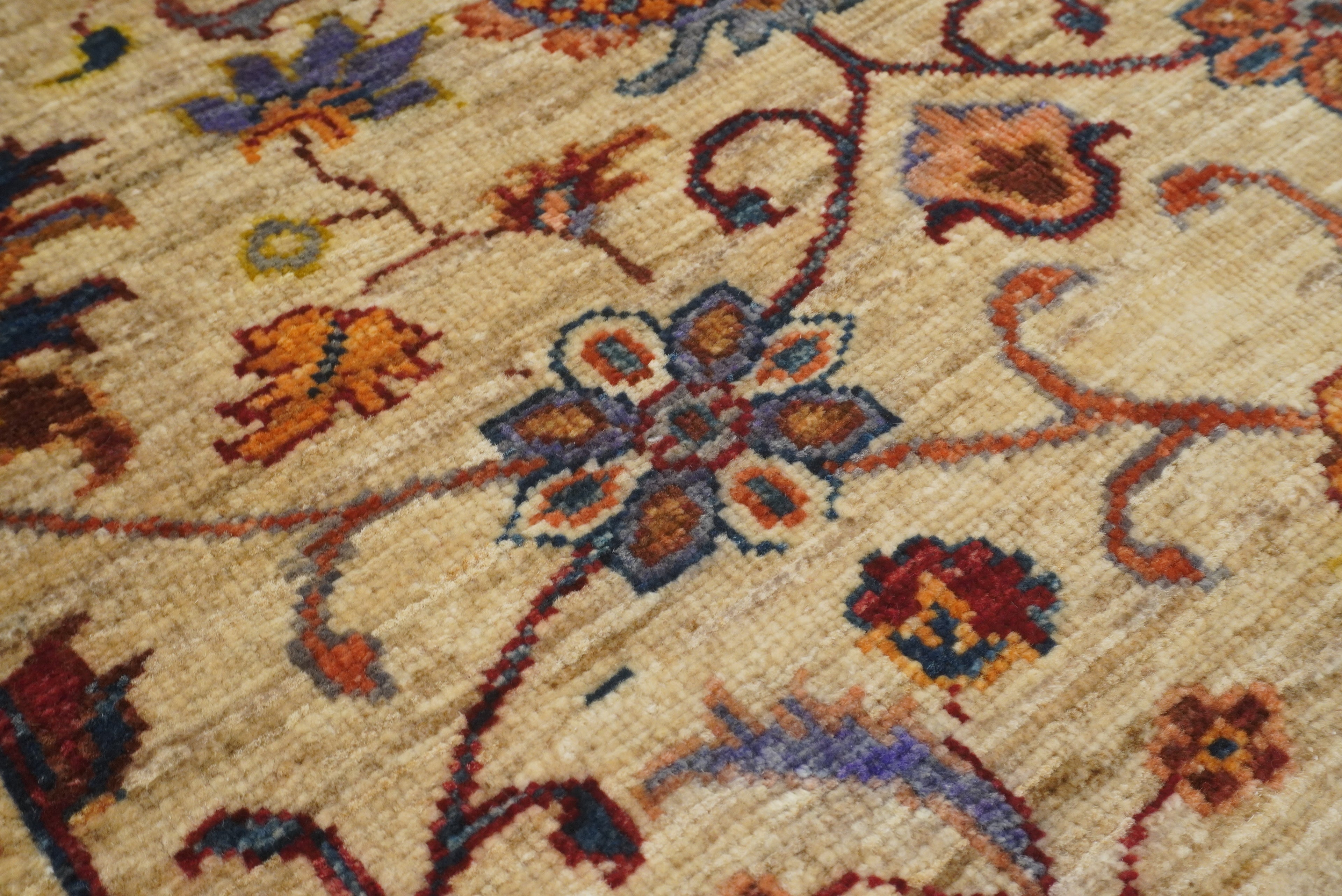 3x4 Beige Waziri Afghan Hand knotted Oriental Rug - Yildiz Rugs