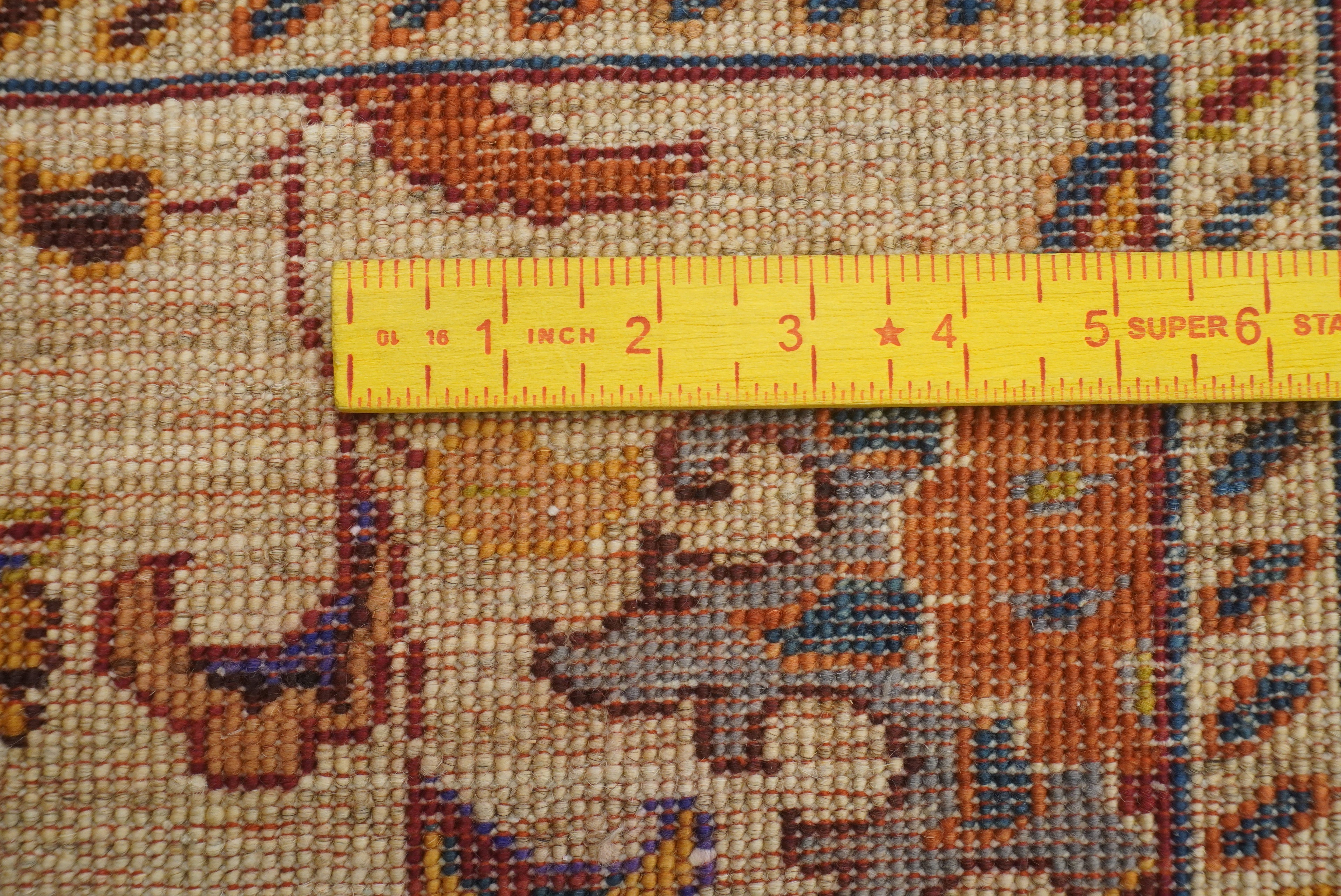 3x4 Beige Waziri Afghan Hand knotted Oriental Rug - Yildiz Rugs