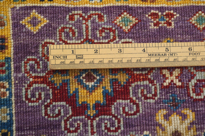 4x6 Purple Baluch Tribal Samarkand Afghan Hand knotted Rug