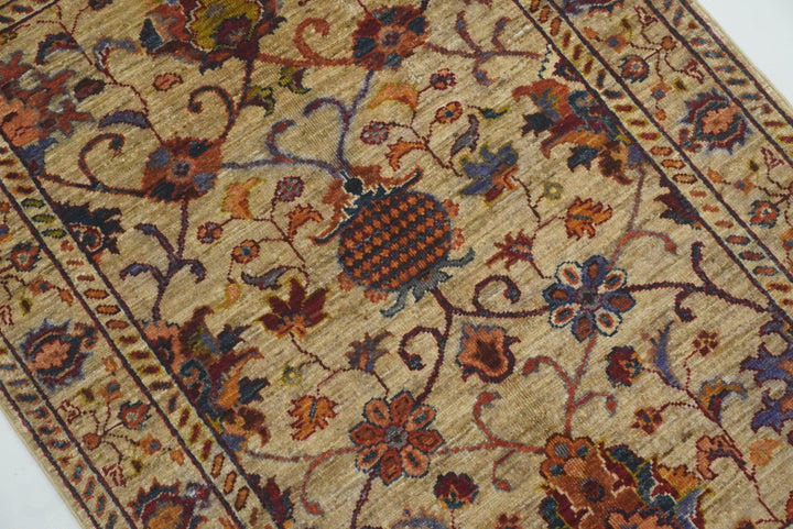 3x4 Beige Waziri Afghan Hand knotted Oriental Rug - Yildiz Rugs