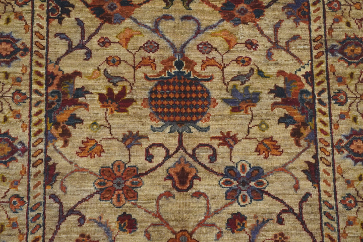 3x4 Beige Waziri Afghan Hand knotted Oriental Rug - Yildiz Rugs