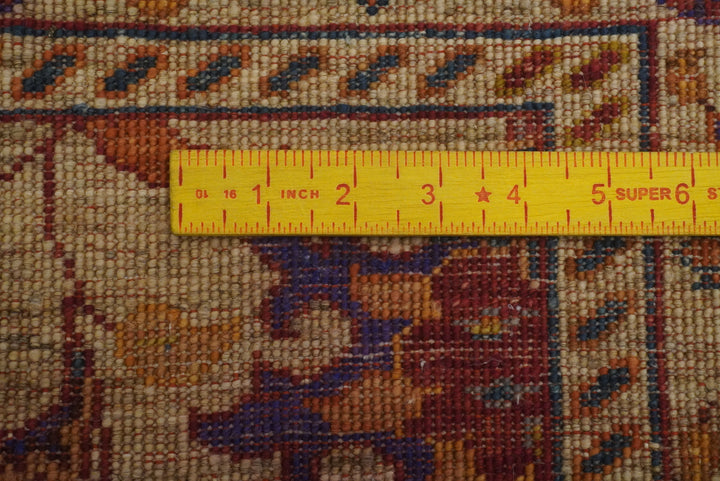 3x4 Beige Waziri Afghan Hand knotted Oriental Rug - Yildiz Rugs