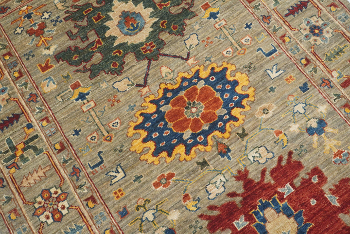 4x6 Beige Afghan Bidjar Hand Knotted Wool Oriental Rug - Yildiz Rugs