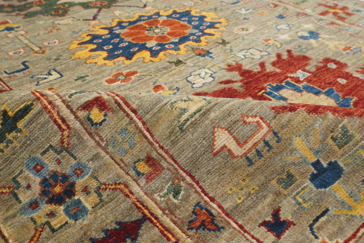 4x6 Beige Afghan Bidjar Hand Knotted Wool Oriental Rug - Yildiz Rugs