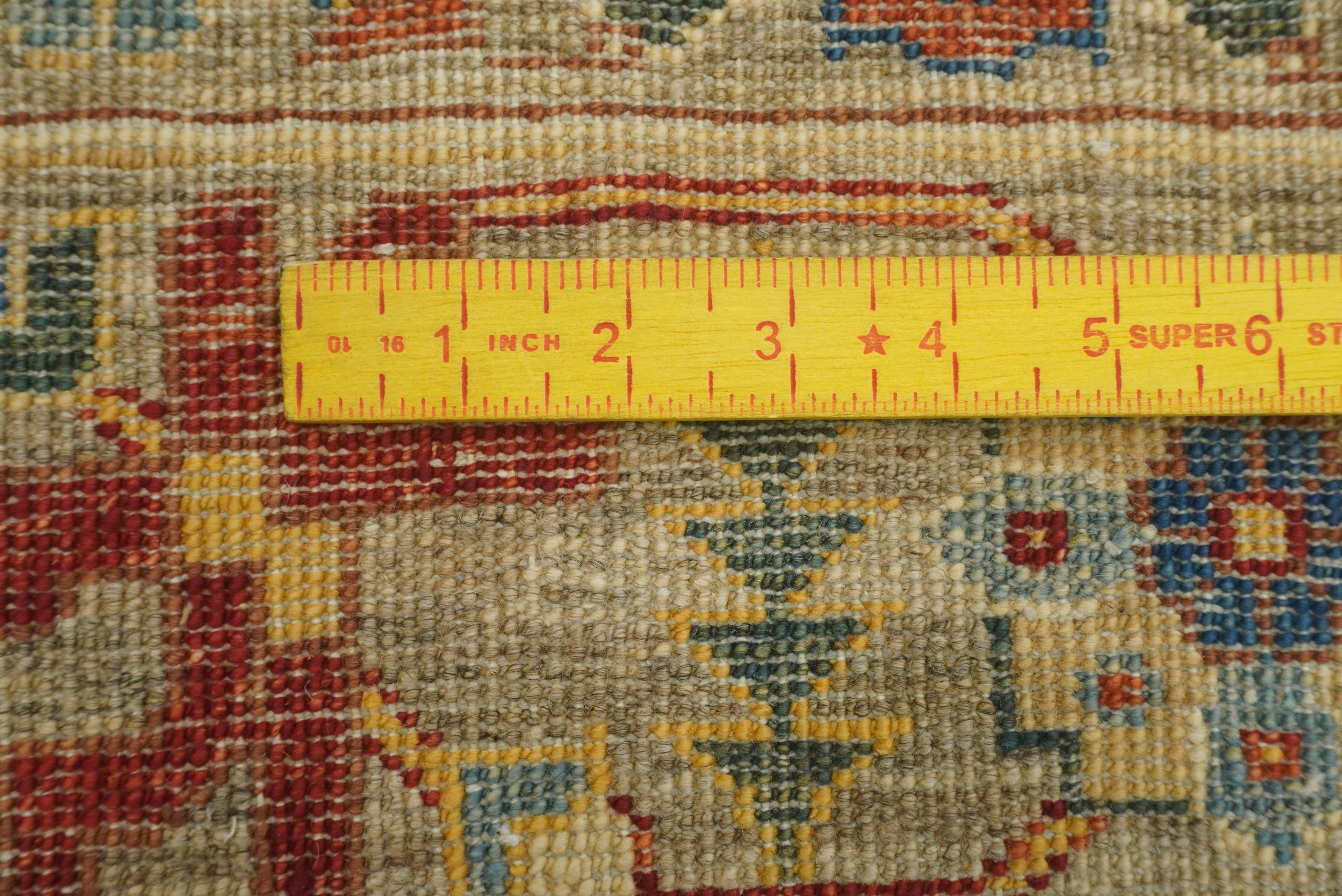 4x6 Beige Afghan Bidjar Hand Knotted Wool Oriental Rug - Yildiz Rugs