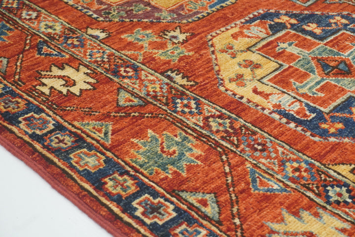 3x4 Red Ersari Hand Knotted Afghan Wool Oriental Rug - Yildiz Rugs