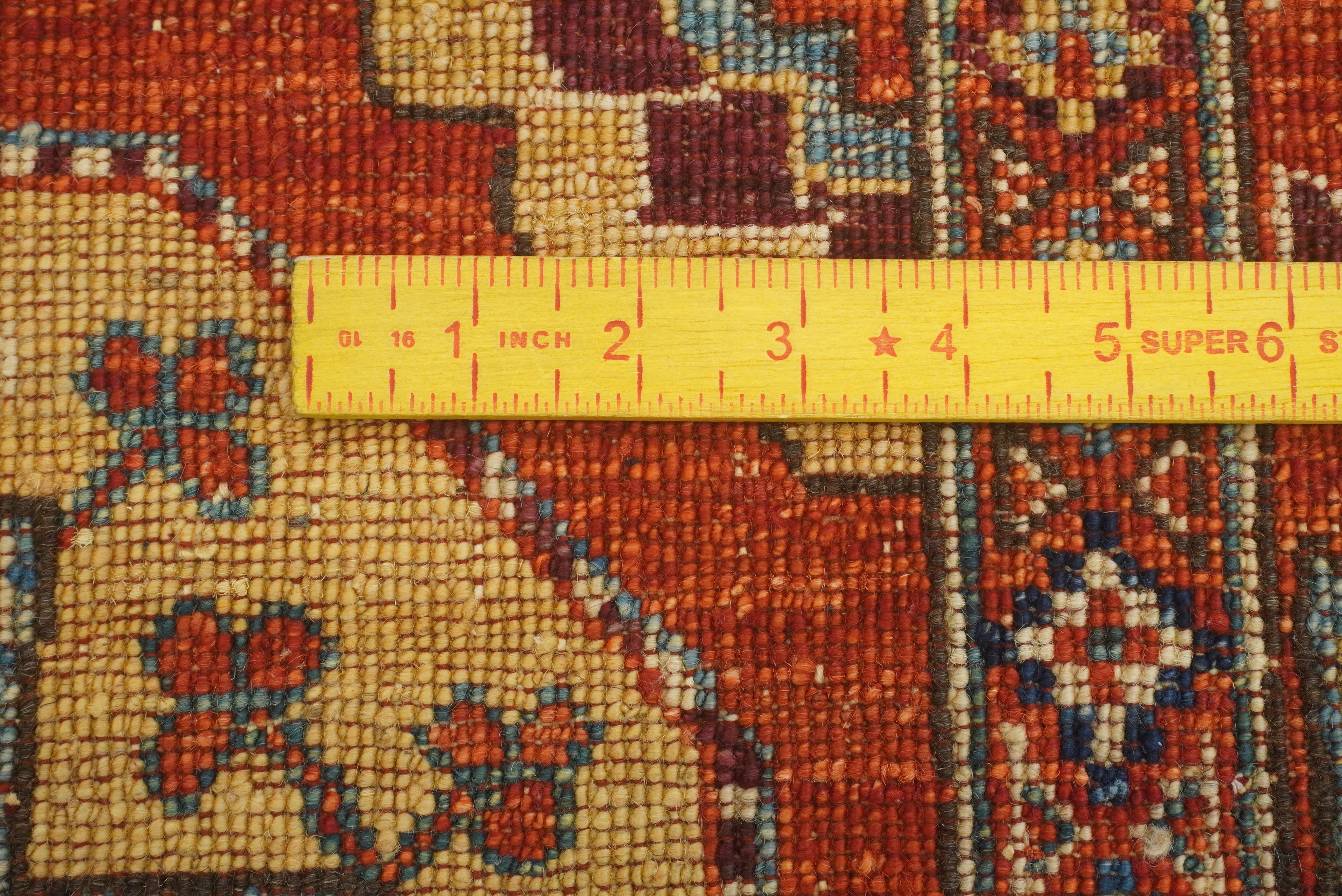 3x4 Red Ersari Hand Knotted Afghan Wool Oriental Rug - Yildiz Rugs