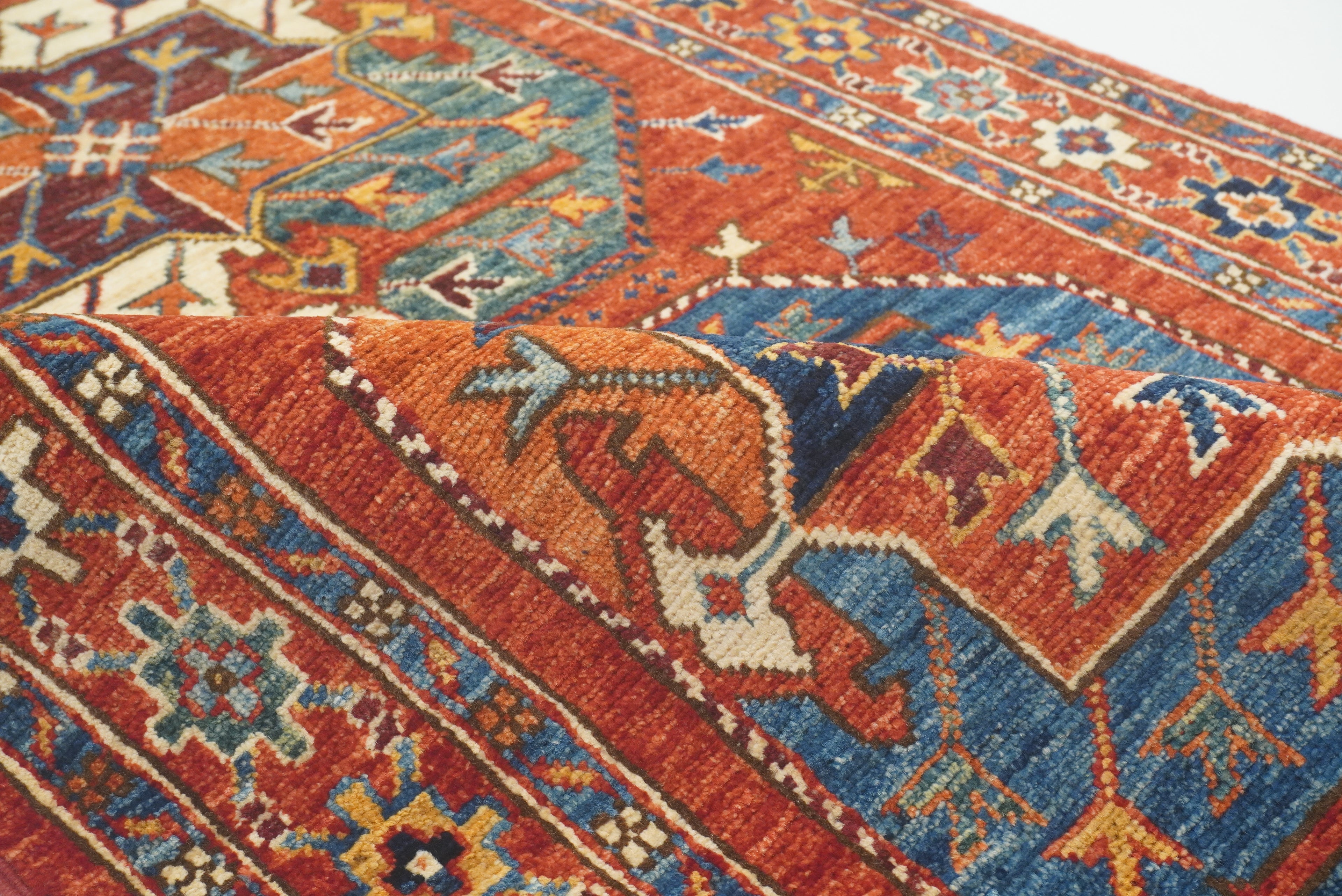 2'7"x4'6" Red Ersari Hand Knotted Afghan Wool Oriental Rug - Yildiz Rugs